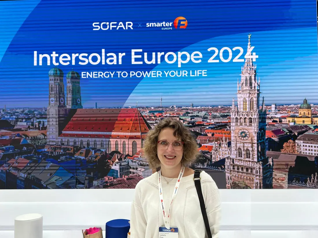 Isabella Schophuis auf der Intersolar Europe 2024